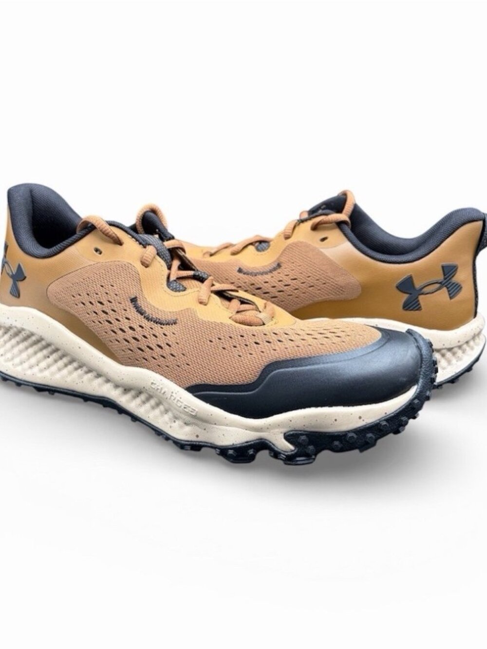 Under Armour Comfort Low Top Athletic Sneakers Tan Black Men's Size 10